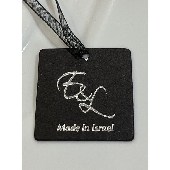 E & L Pendant Necklace Sterling 925 Electroform Israel Flower Baroque Pearl - Picture 7 of 10